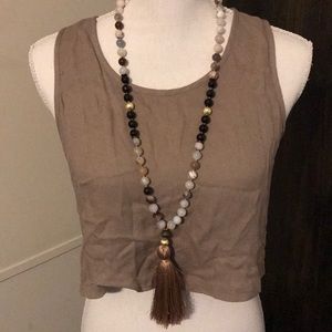 Forever 21 Tops - Forever 21 Tan crop top - Small Forever 21 Tops - Forever 21 Tan crop top - Small